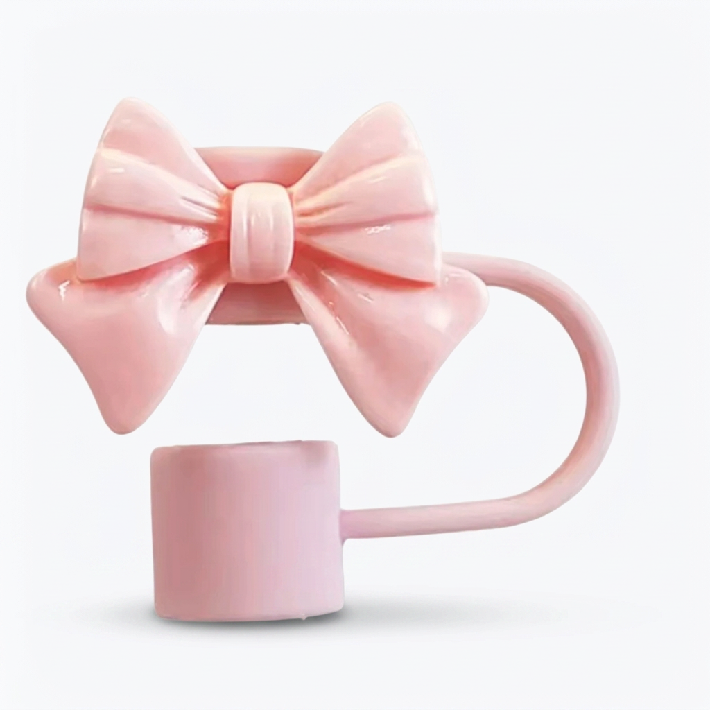 Cute Bow Straw Cap Cover